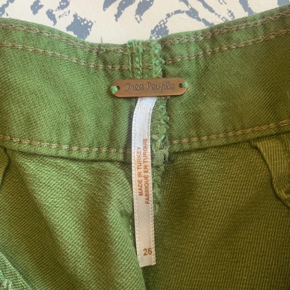 free people army green culottes - Picture 3 of 4